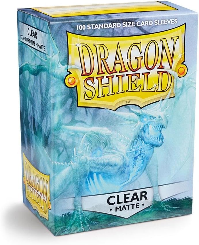 Dragon Shield - Matte Standard Size Sleeves 100pk - Clear