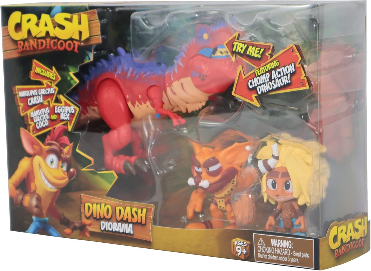 Crash Bandicoot Action figure: Dino Dash Diorama