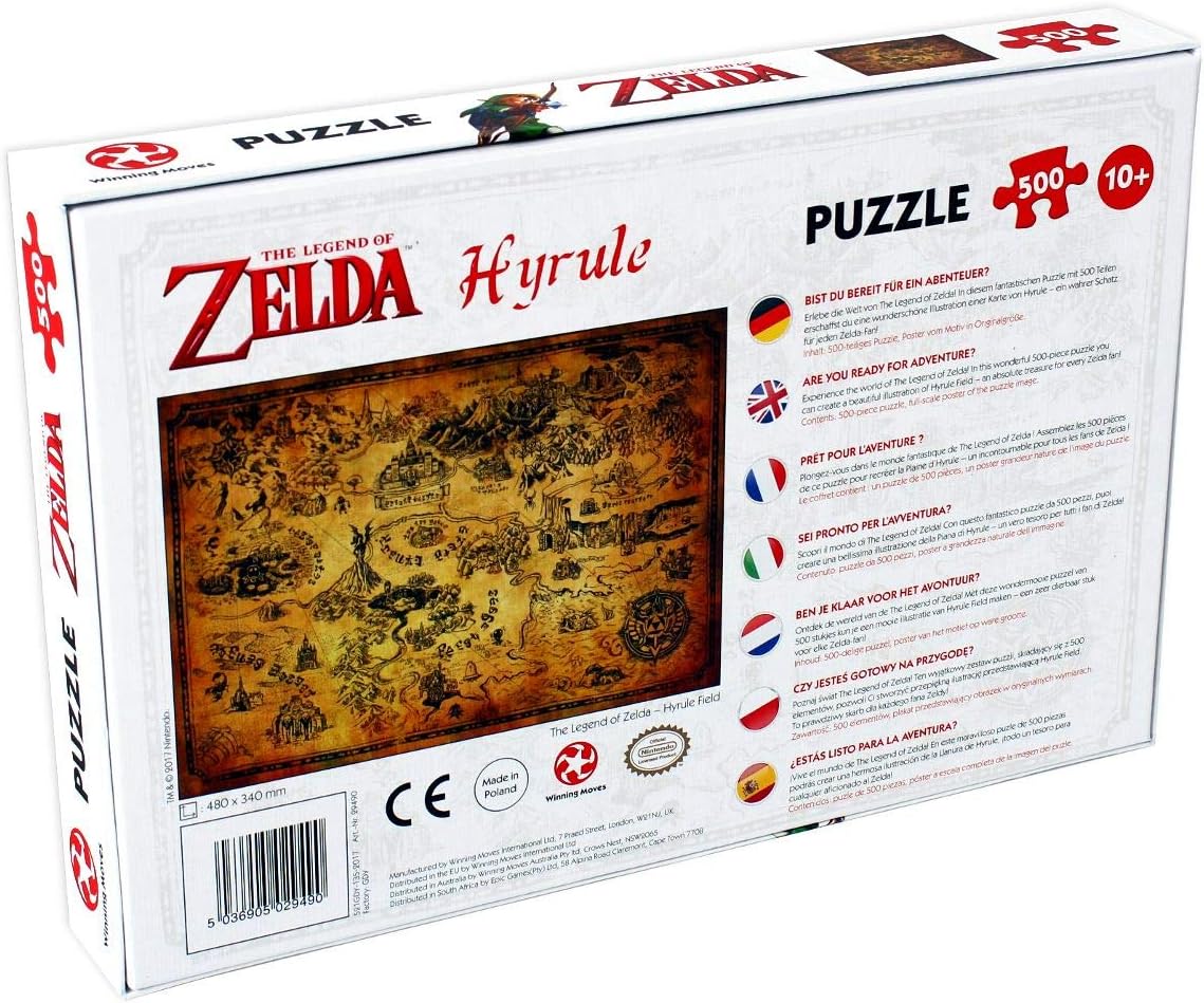 Winning Moves Legend of Zelda Hyrule Field Jigsaw Puzzle