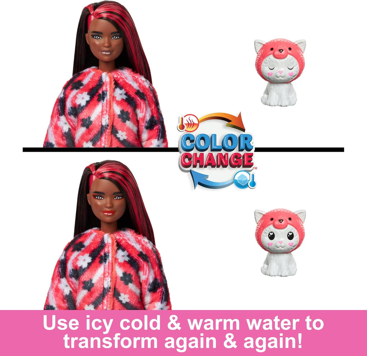 Barbie Cutie Reveal: Kitty As Red Panda Doll & Costume Set