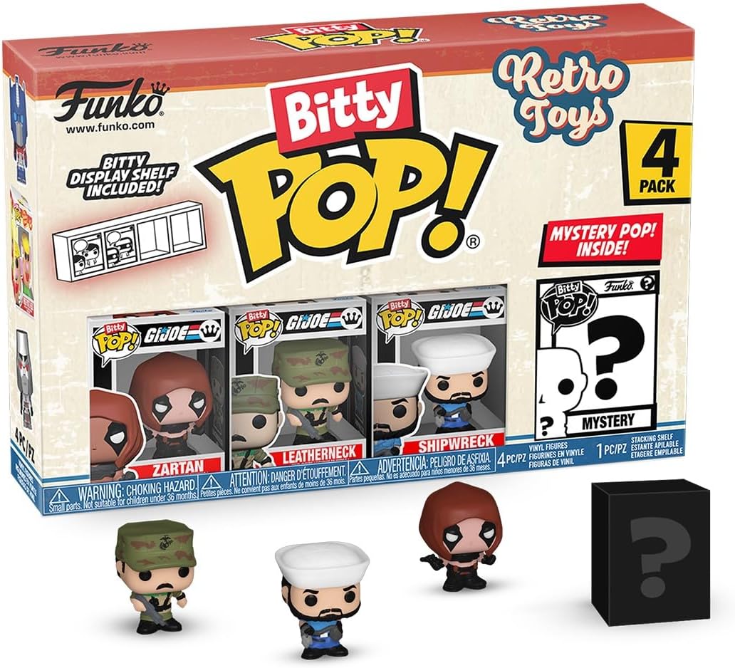 Bitty Pop! Retro Toys: G.I. JOE 4-Pack Mini Vinyl Figure with Mystery