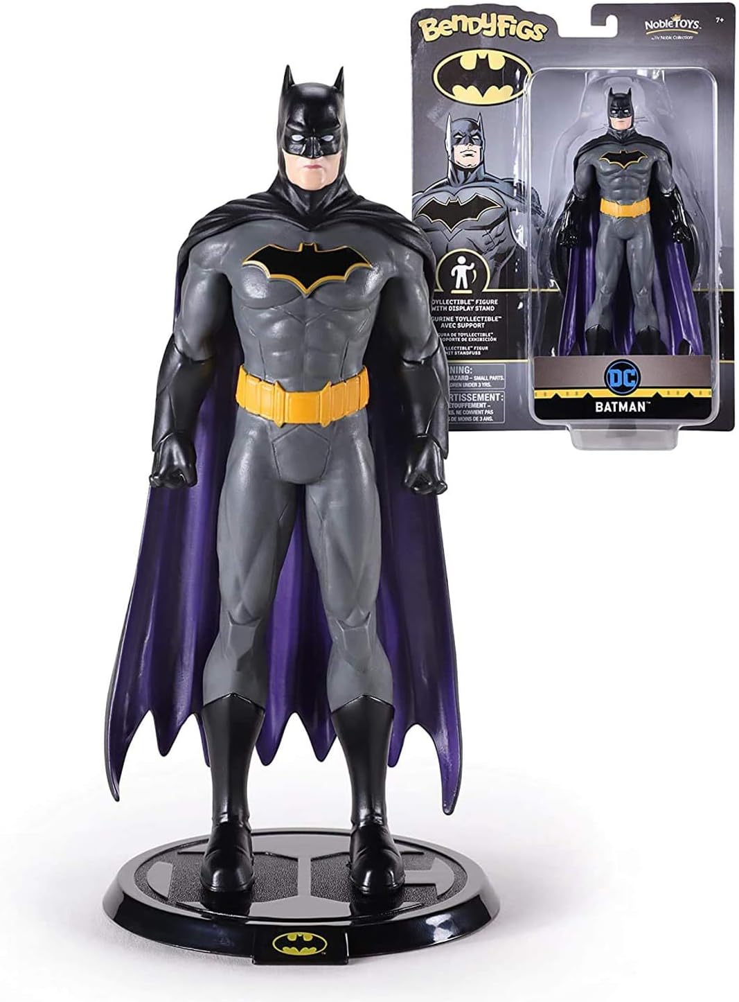 BendyFigs: DC: Batman 7.5 Inch Poseable Figure with stand