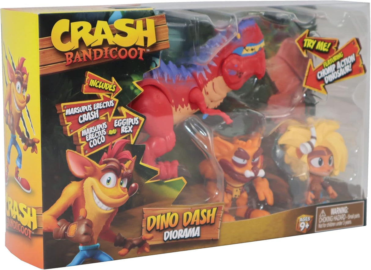 Crash Bandicoot Action figure: Dino Dash Diorama