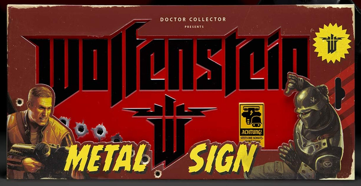 Wolfenstein "The New Colossus" Metal Sign