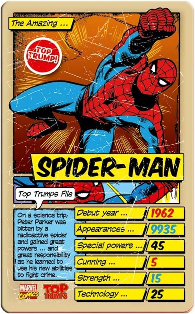 Top Trumps Marvel Comics Retro Special Card Game