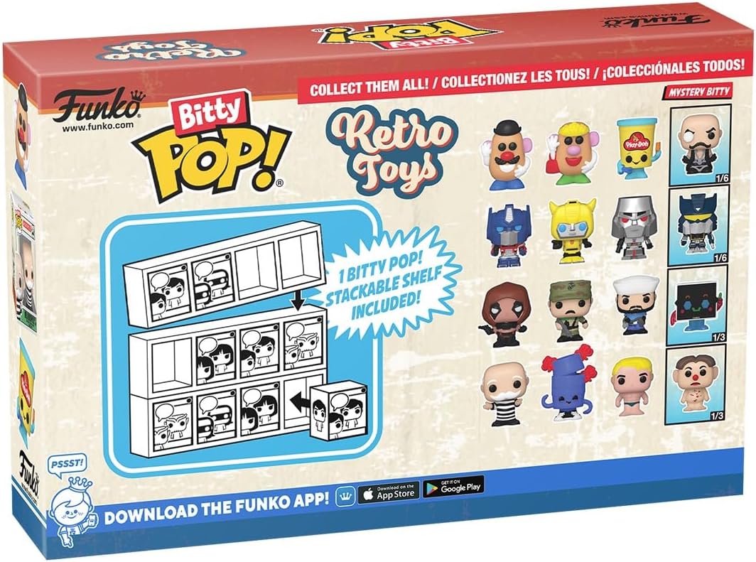 Bitty Pop! Retro Toys: G.I. JOE 4-Pack Mini Vinyl Figure with Mystery