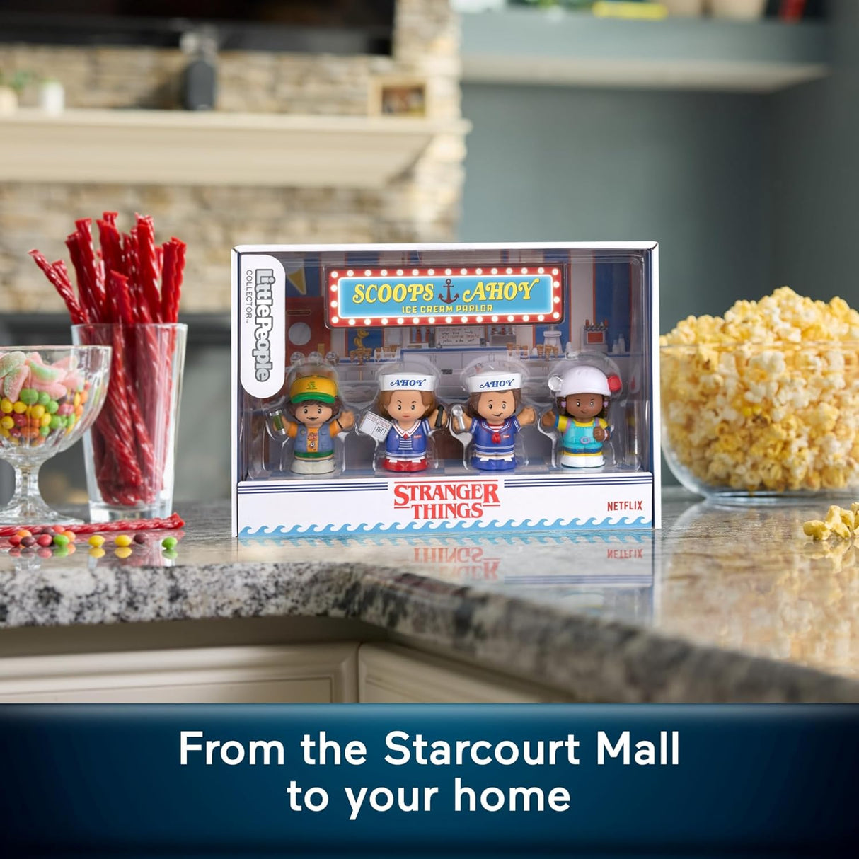 Mattel Fisher-Price Little People Collector: Stranger Things Scoops Ahoy Set