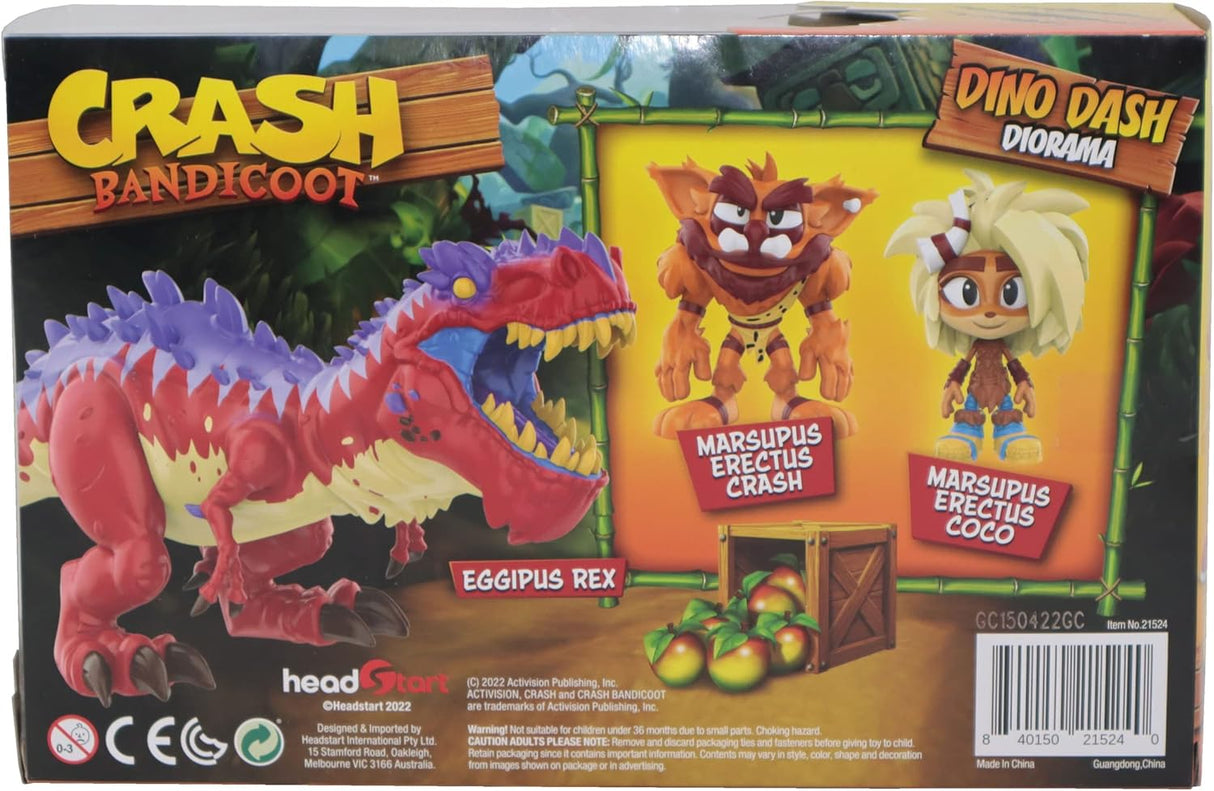 Crash Bandicoot Action figure: Dino Dash Diorama
