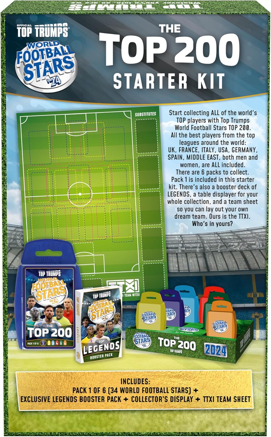 Top Trumps World Football Stars Top 200 - Starter Kit Card Game