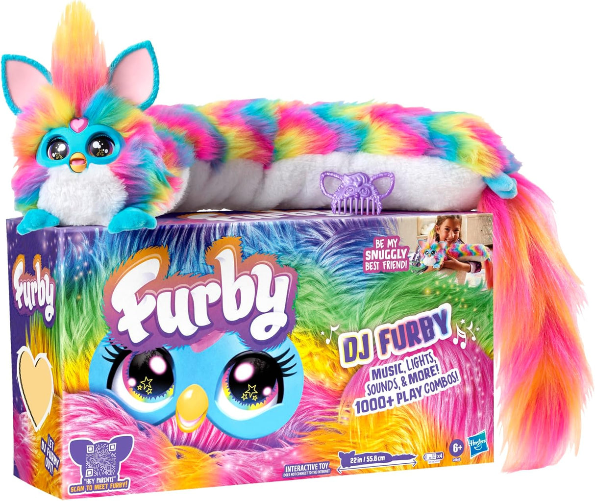 Hasbro DJ Furby Interactive Rainbow Plush Toy