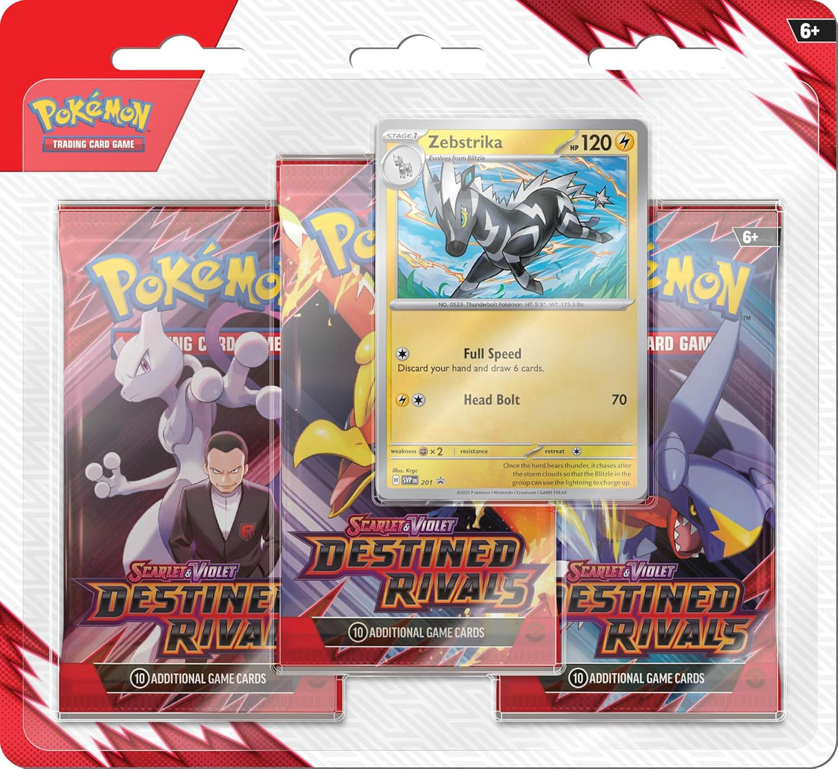 Pokemon TCG: Scarlet & Violet 10 - Destined Rivals - 3-Pack