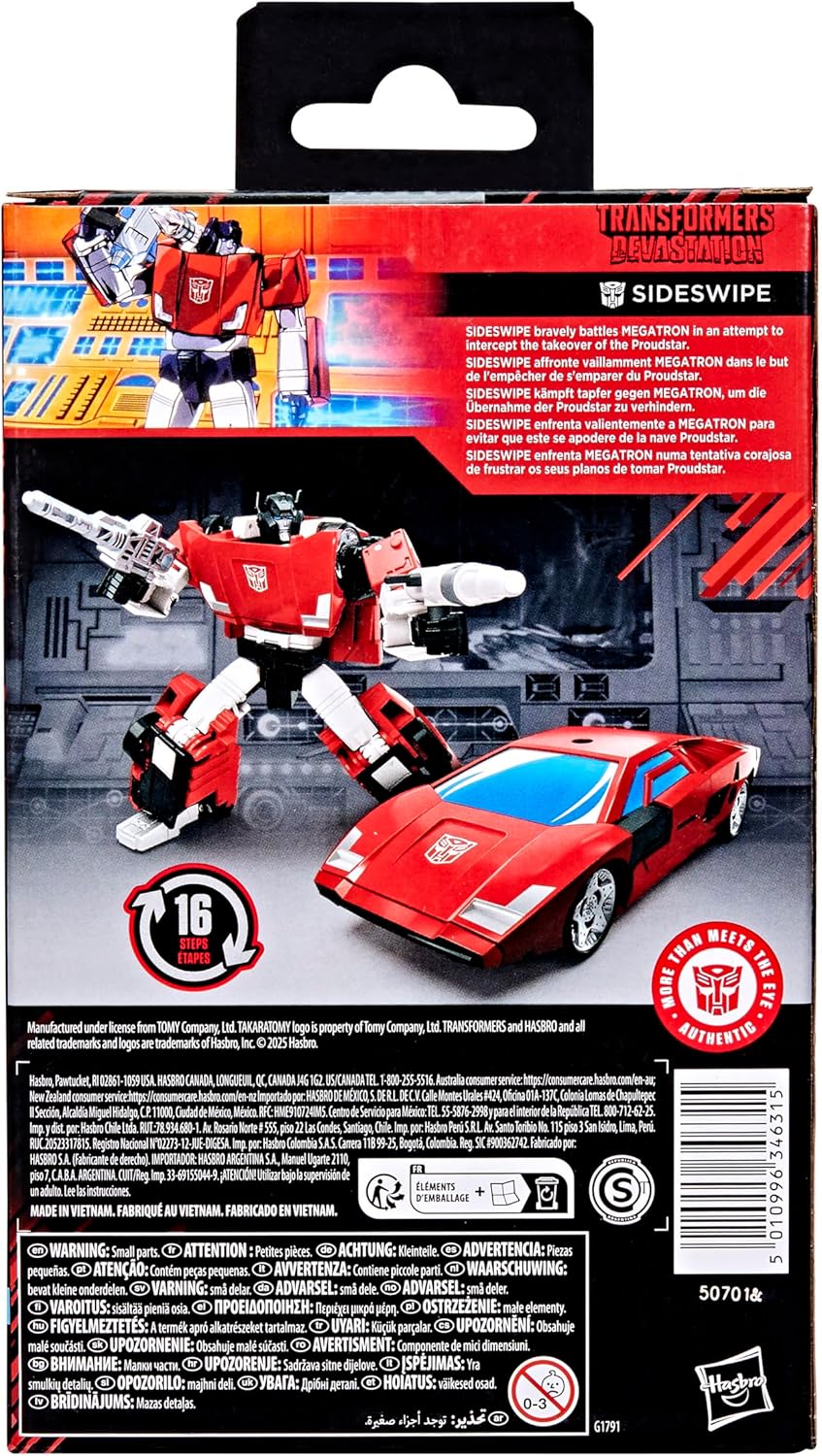 Transformers Studio Series Devastation Sideswipe Action Figure