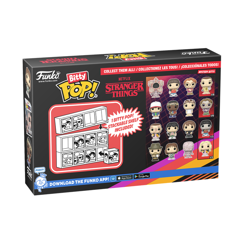 Funko Bitty POP! 4-Pack: Stranger Things - Demogorgon, Will, Barb, Mystery Pop! Vinyl Figures