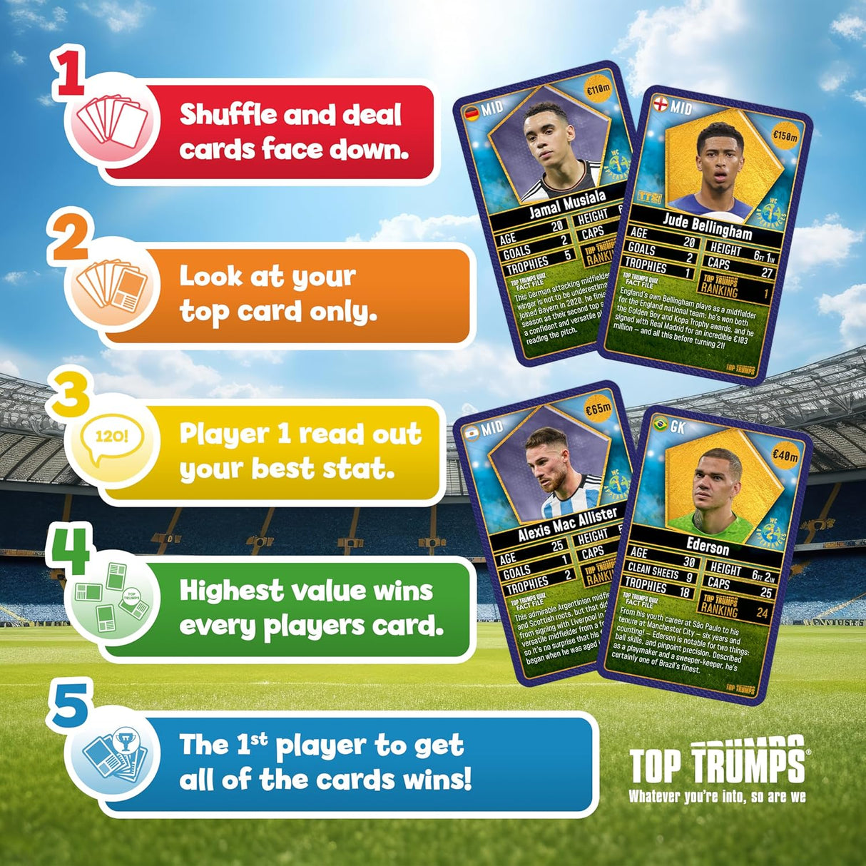 Top Trumps World Football Stars Top 200 - Starter Kit Card Game