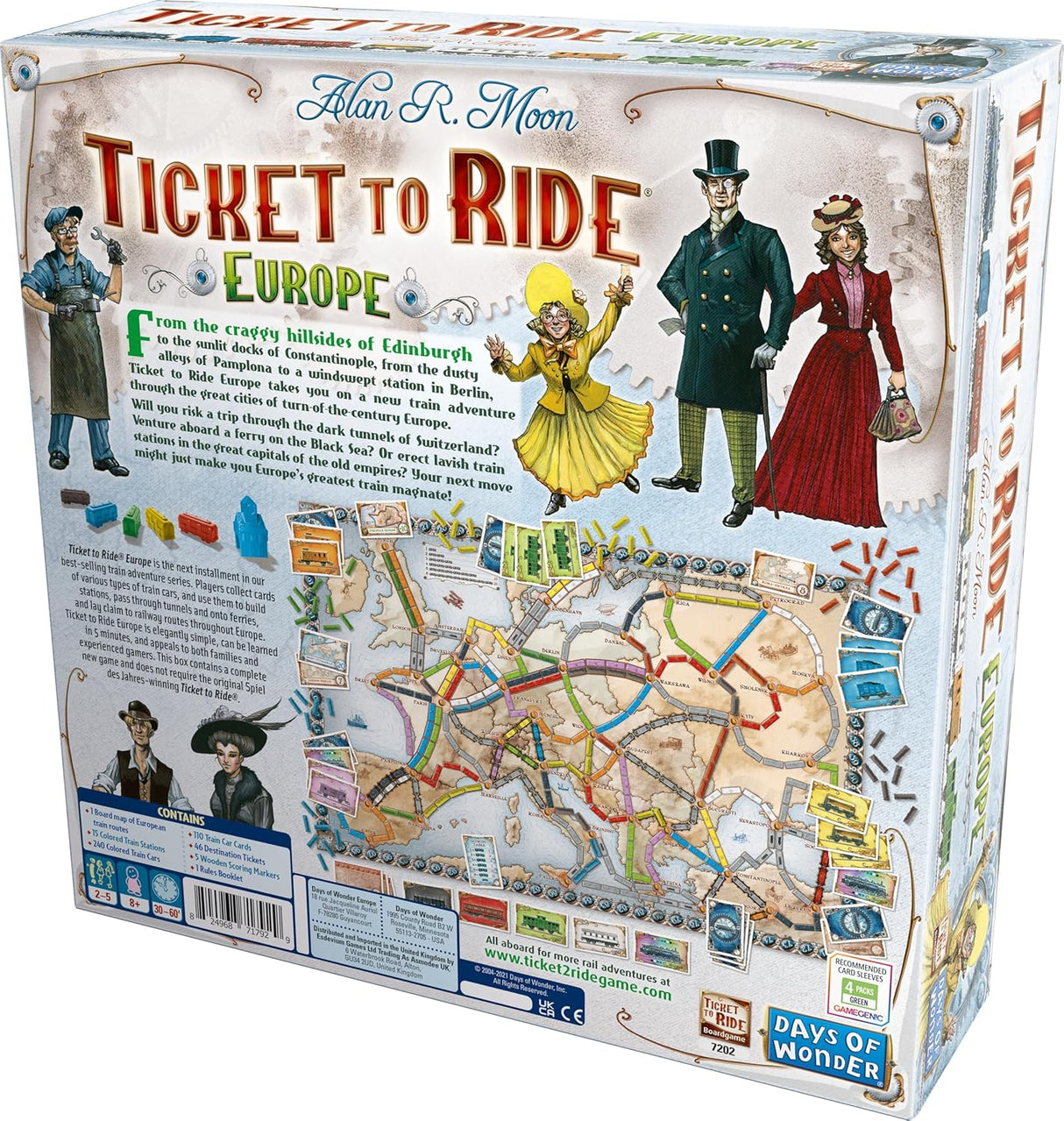 Ticket to Ride Europe Board Game