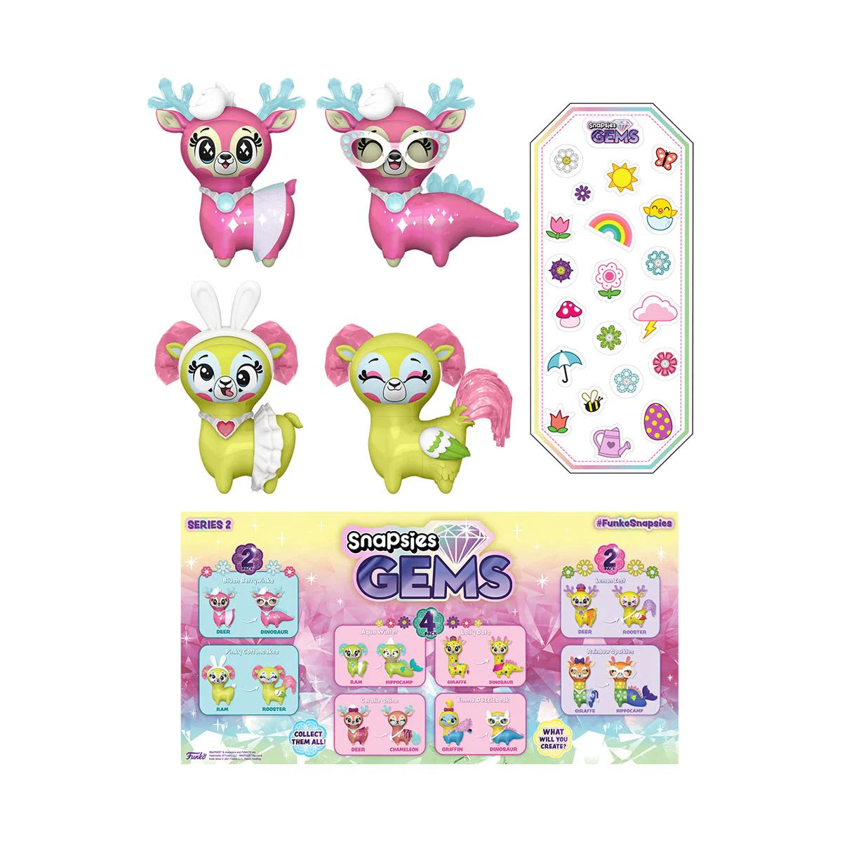 Funko Snapsies: Gems - Blush & Pinky (Spring) 2-Pack - 58305
