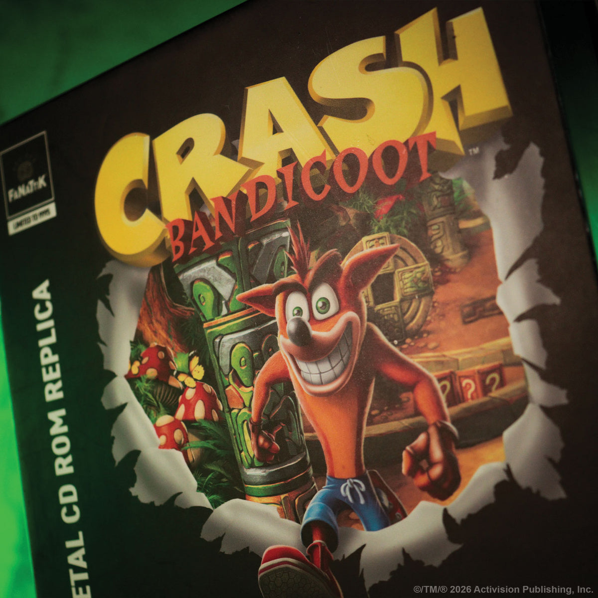 Crash Bandicoot Limited Edition Metal CD-ROM Collectible