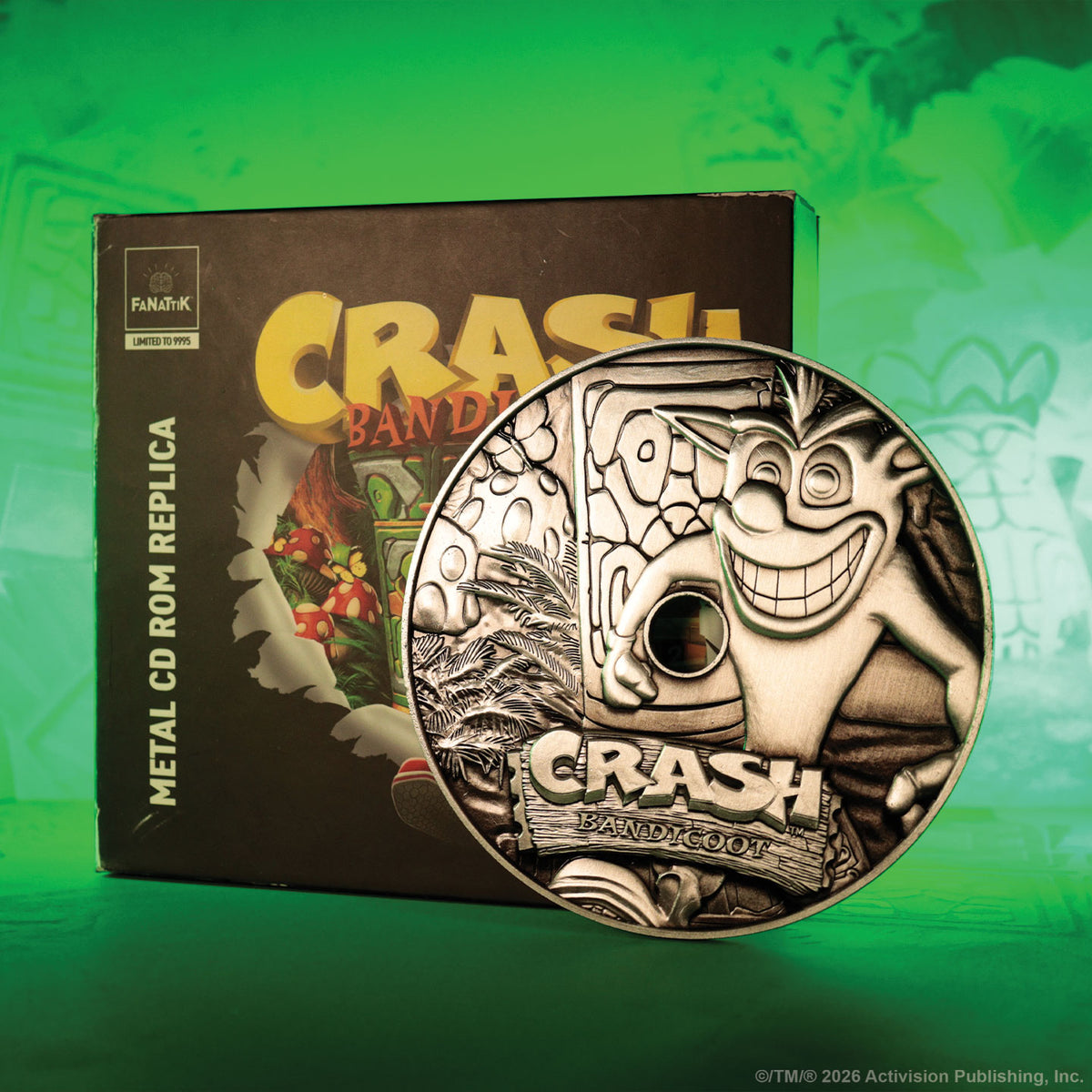 Crash Bandicoot Limited Edition Metal CD-ROM Collectible