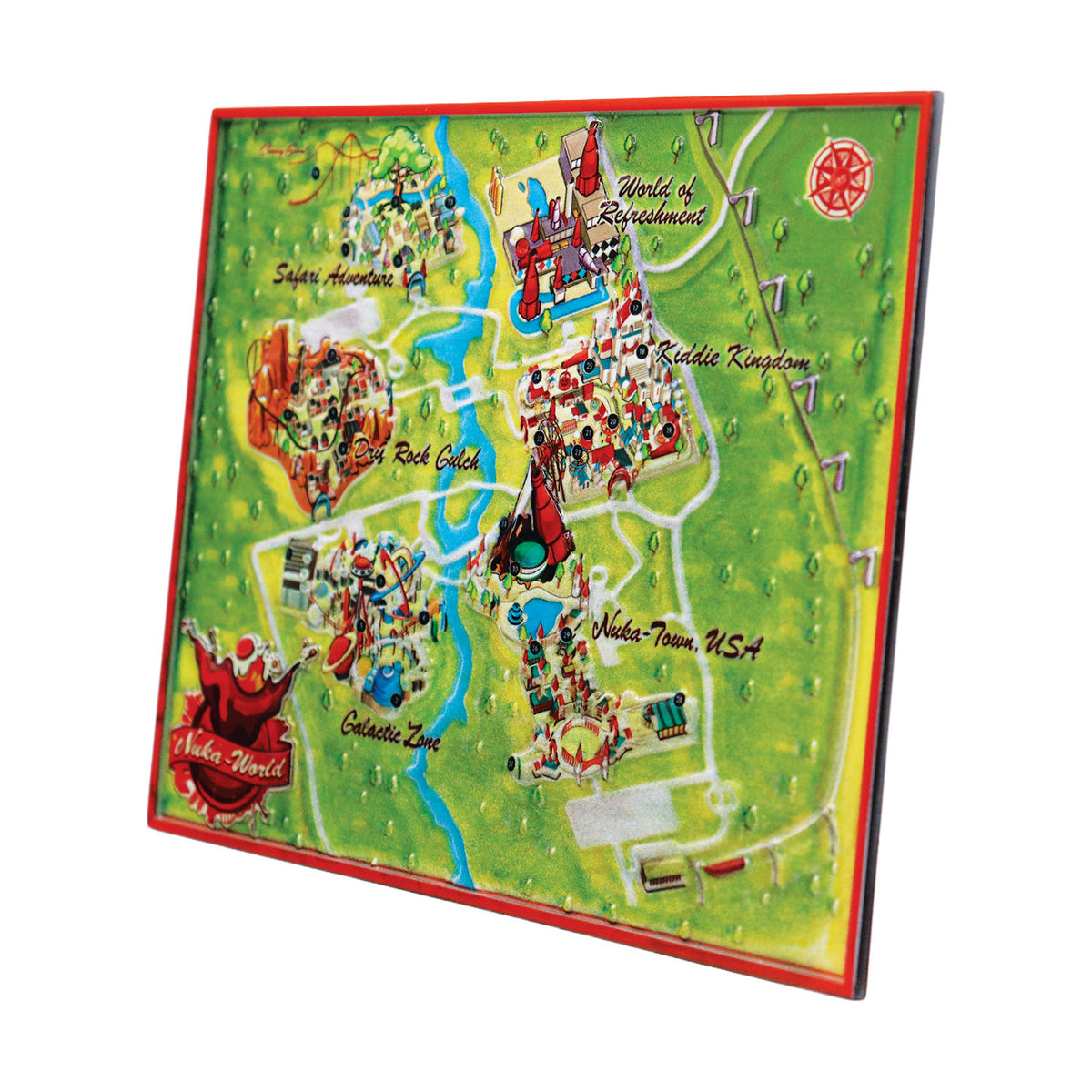Fallout Limited Edition Nuka-World Metal Map
