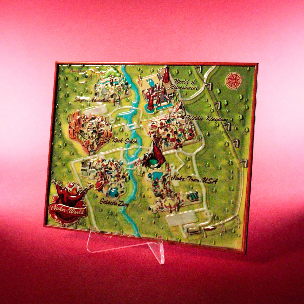 Fallout Limited Edition Nuka-World Metal Map