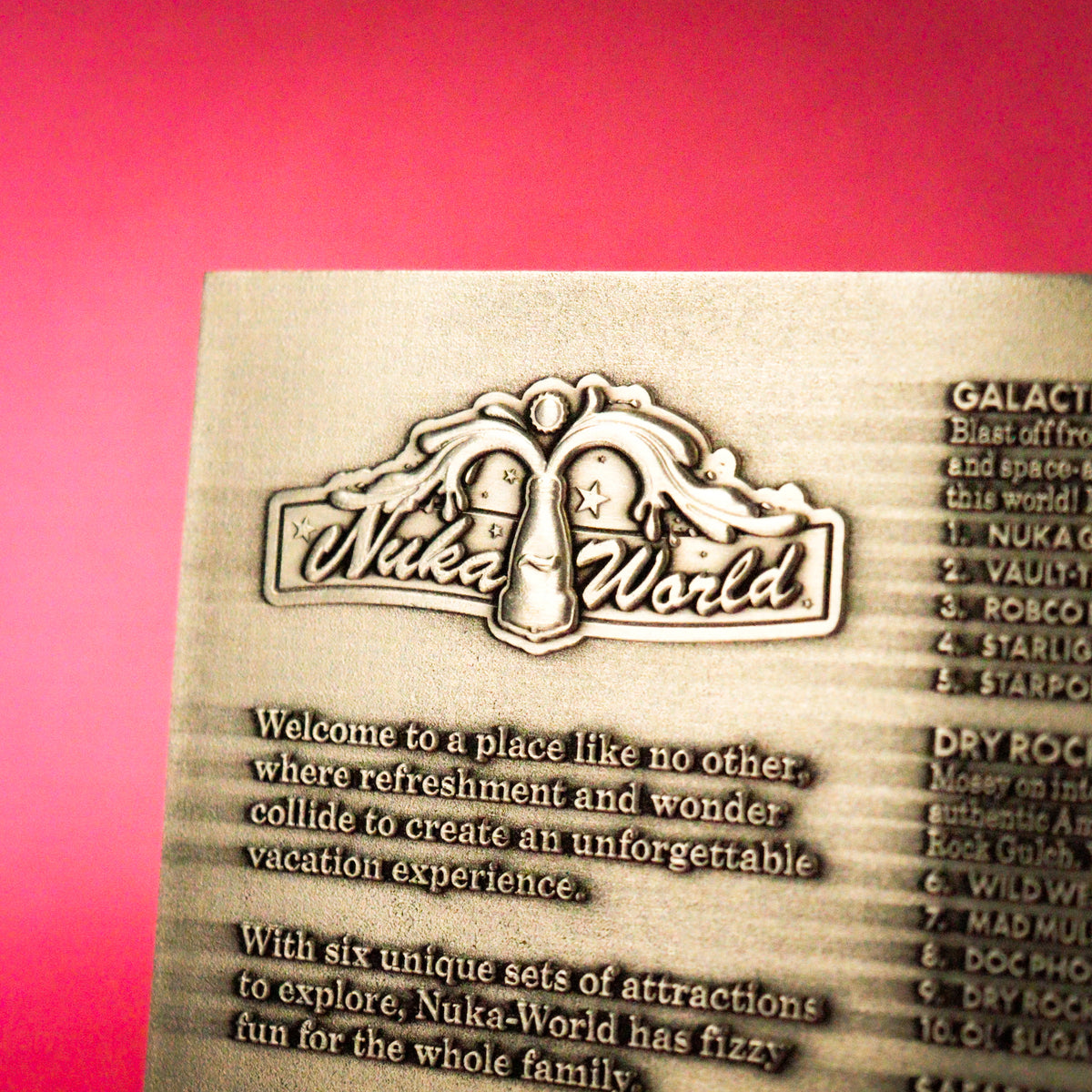 Fallout Limited Edition Nuka-World Metal Map