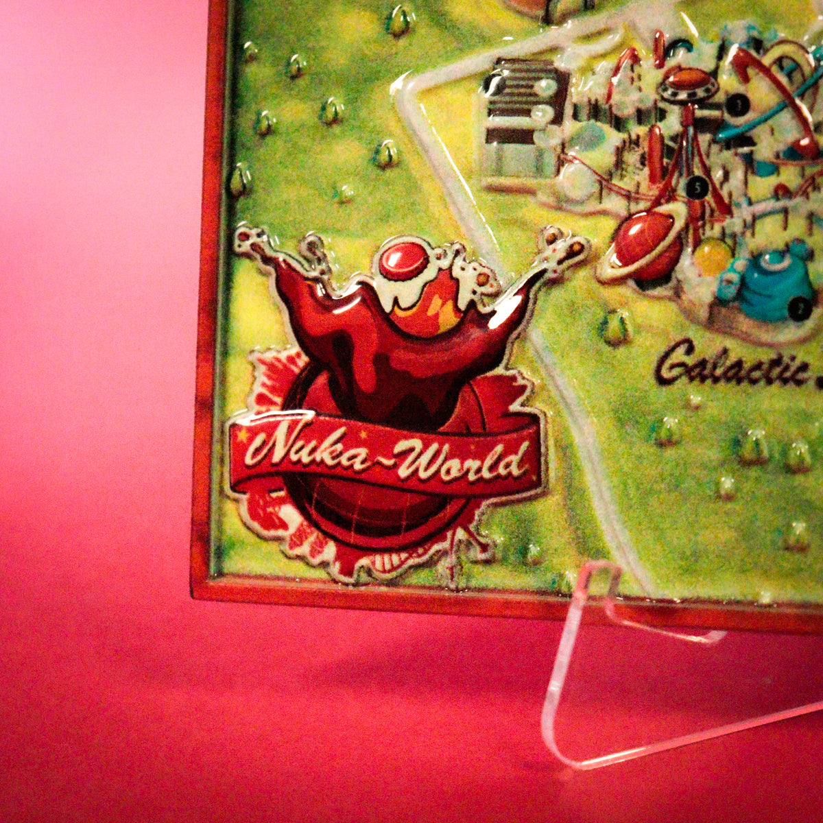 Fallout Limited Edition Nuka-World Metal Map