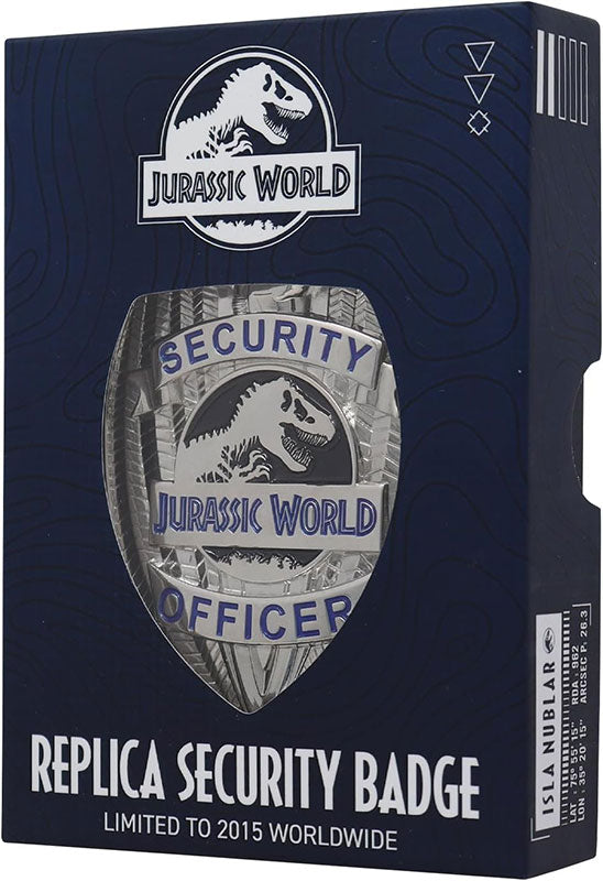 Jurassic World Limited Edition Replica Security Badge