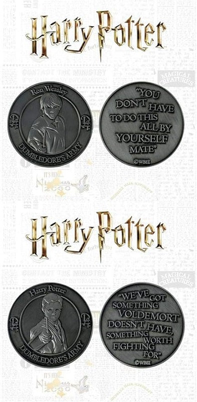 Harry Potter Dumbledore Army Twin Coin (Harry Potter & Ron Weasley)