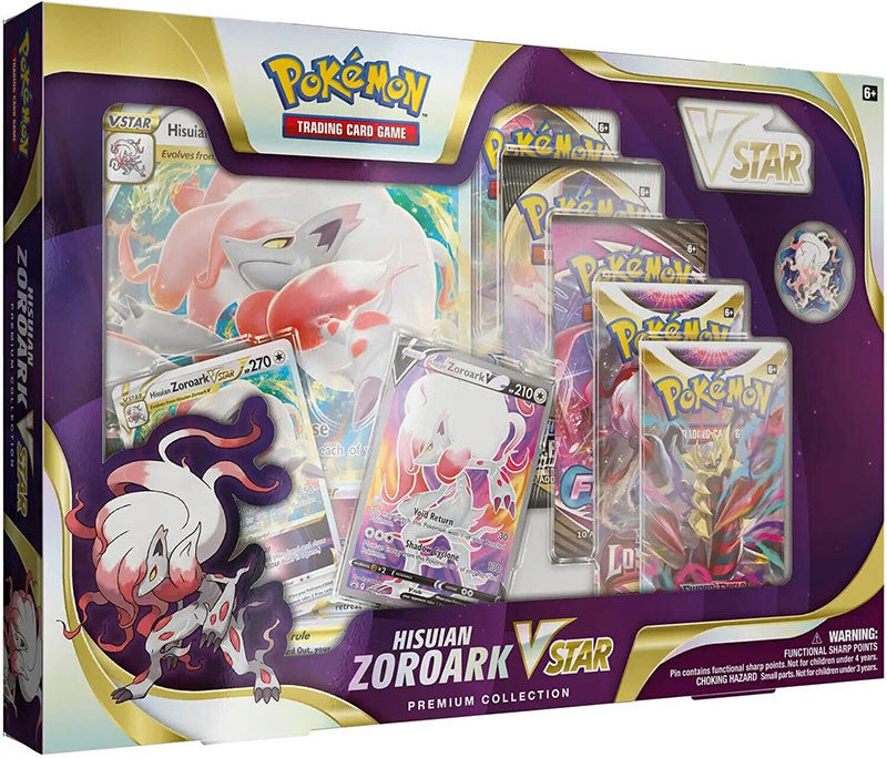 Pokemon TCG: Hisuian Zoroark VSTAR Premium Collection