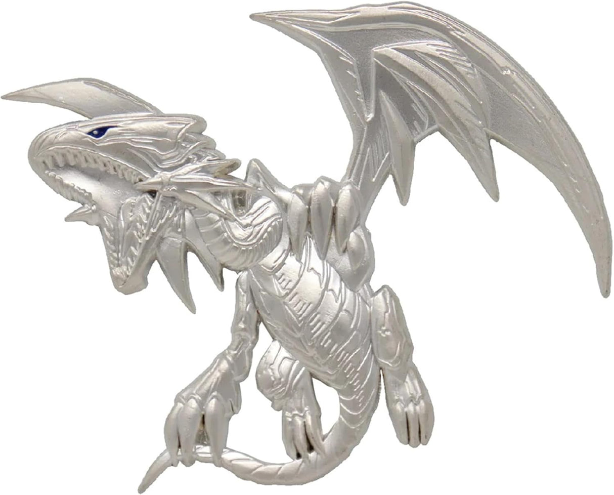 Yu-Gi-Oh! Silver Plated Pin Badge Blue Eyes White Dragon