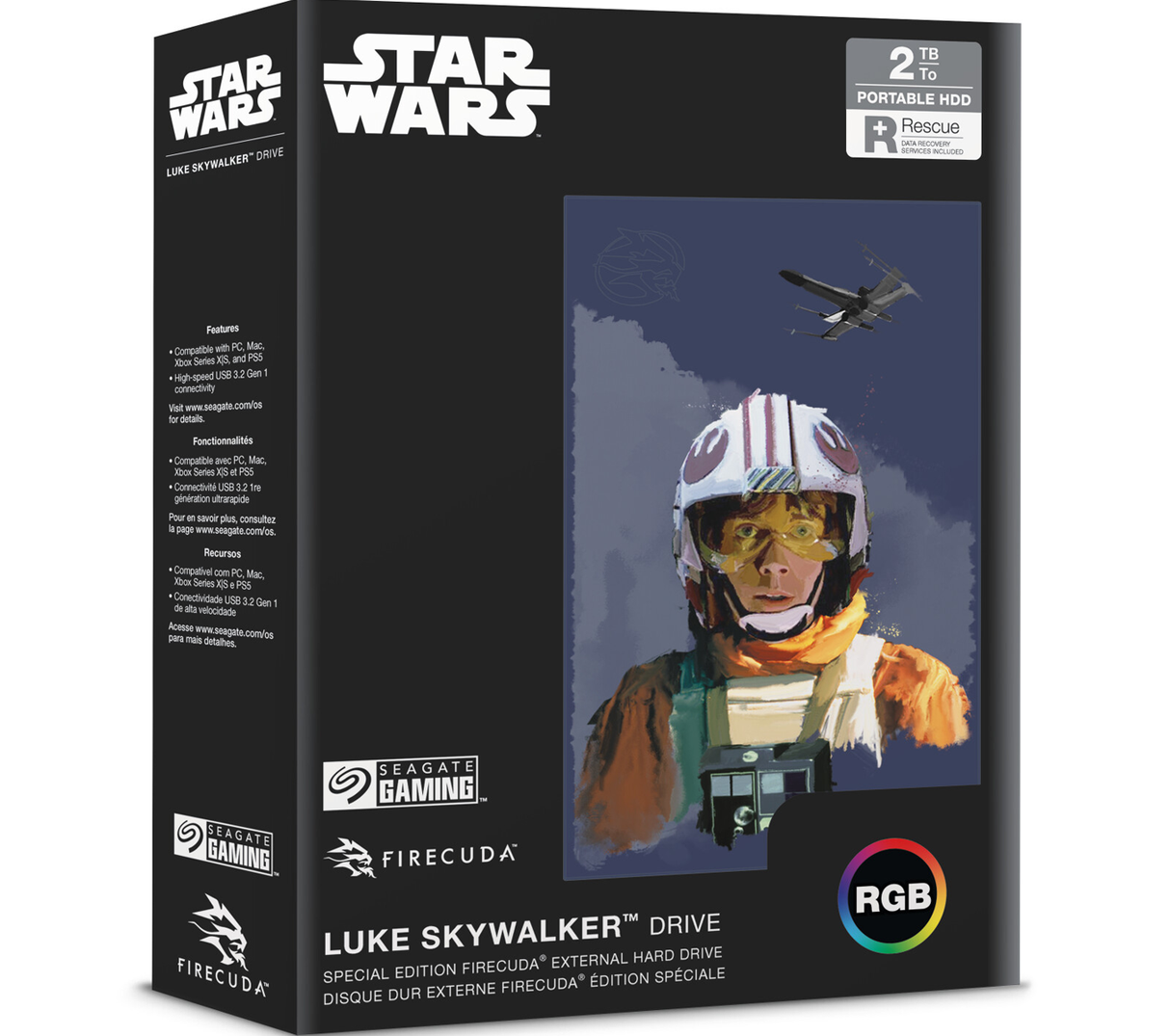 Seagate FireCuda HDD 2TB - Star Wars Luke Skywalker