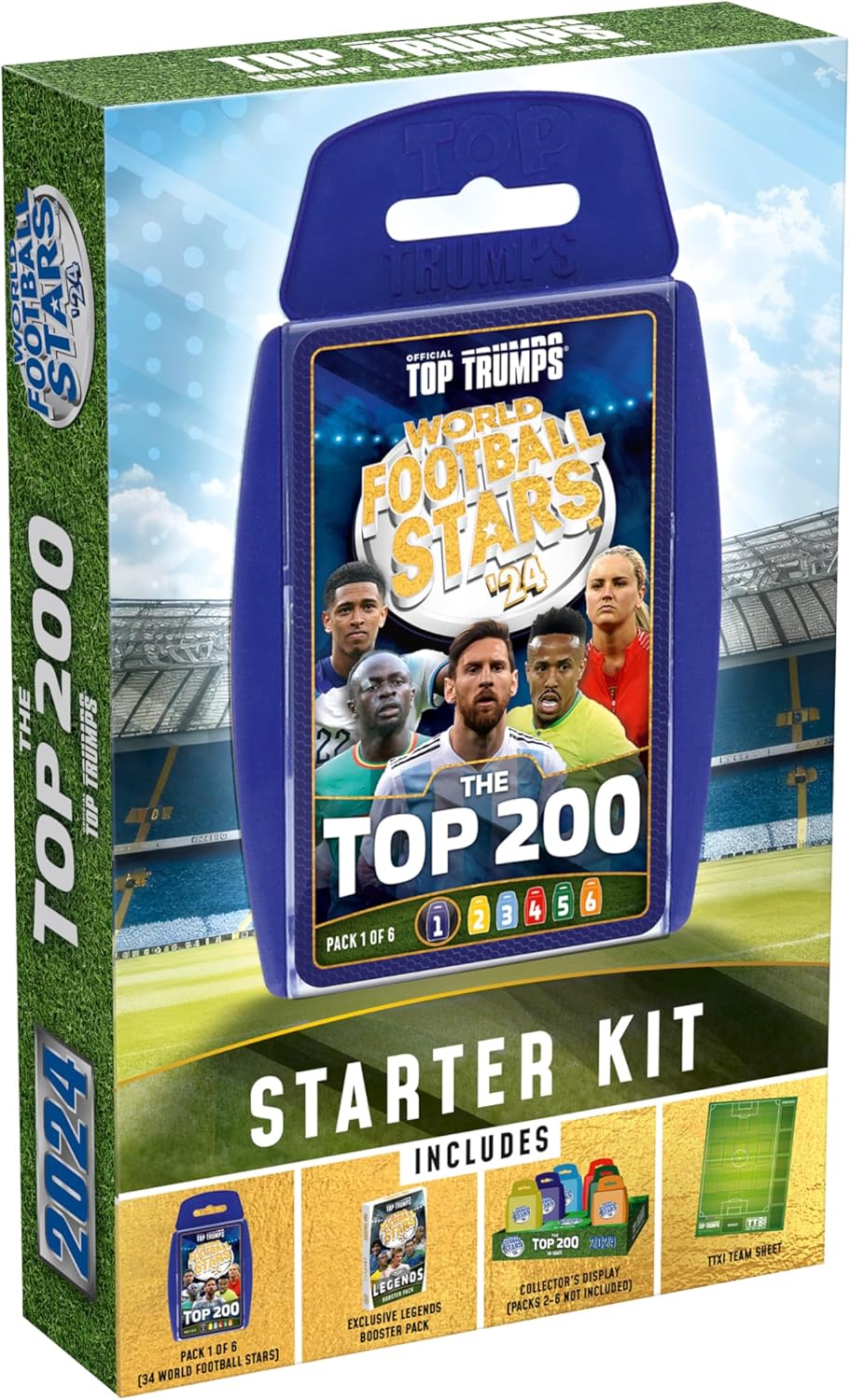 Top Trumps World Football Stars Top 200 - Starter Kit Card Game
