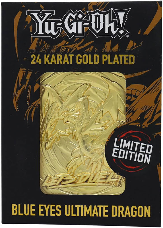 Yu-Gi-Oh! Limited Edition 24K Gold Plated Collectible - Blue Eyes Ultimate Dragon