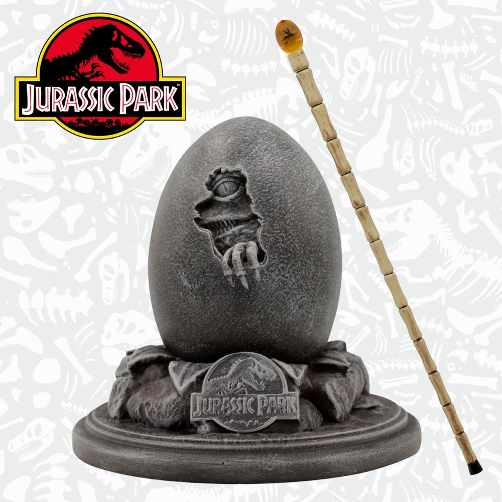 Jurassic Park 30th Anniversary Replica Egg & John Hammond Cane Set