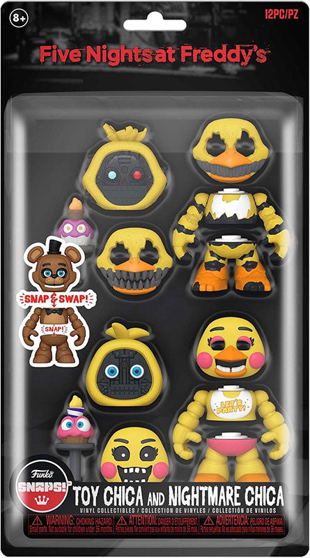 Funko SNAPS!: Five Nights At Freddy's - Toy Chica And Nightmare Chica Vinyl Figure 2 Pack