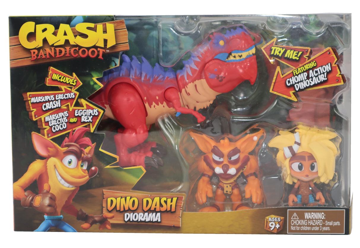 Crash Bandicoot Action figure: Dino Dash Diorama