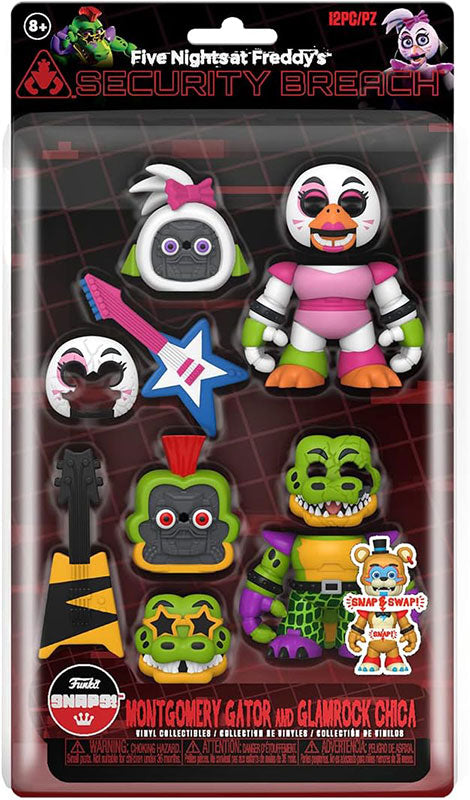 Funko SNAPS!: Five Nights At Freddy's Security Breach - Montgomery Gator And Glamrock Chica 2 Pack