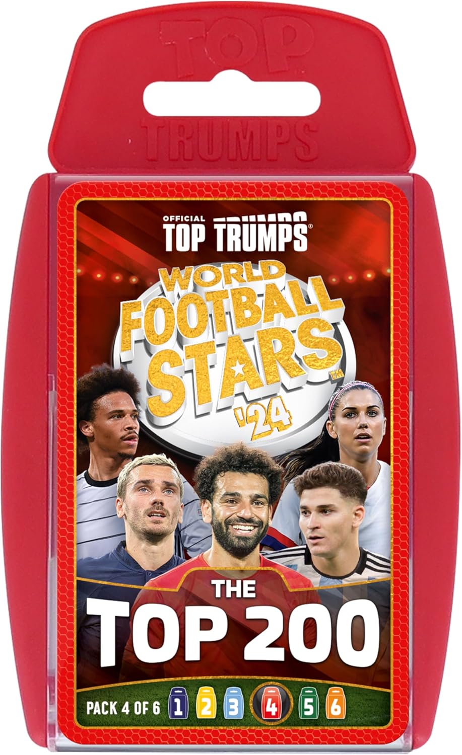 Top Trumps World Football Stars Top 200 - Pack 4 Card Game