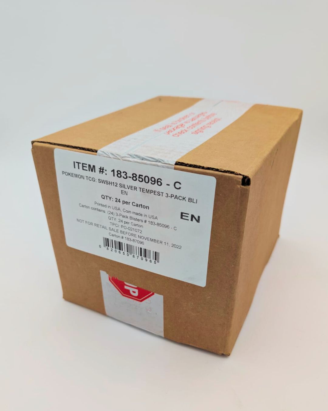 Pokemon TCG: Silver Tempest 3 Pack Blister Sealed Case of 24 Pcs