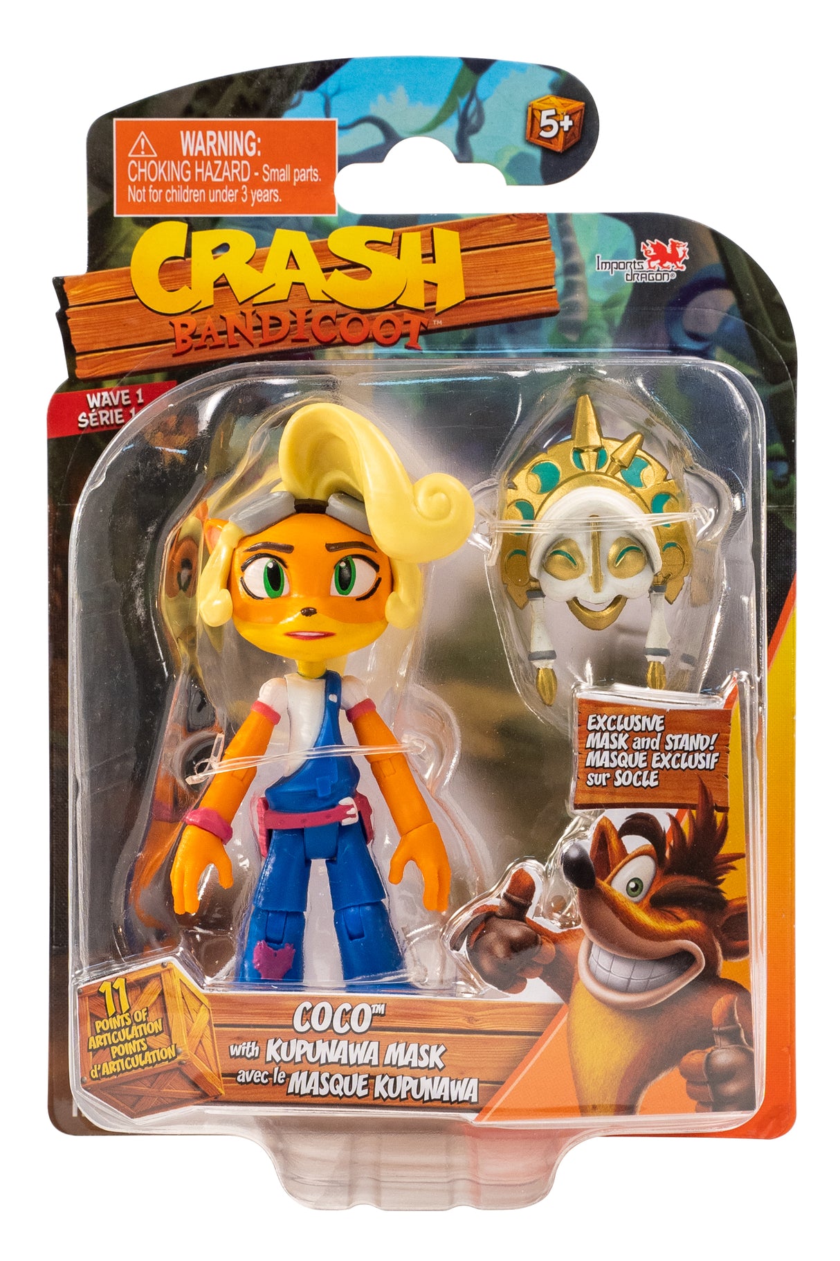Crash Bandicoot Action Figure: Coco with Mask