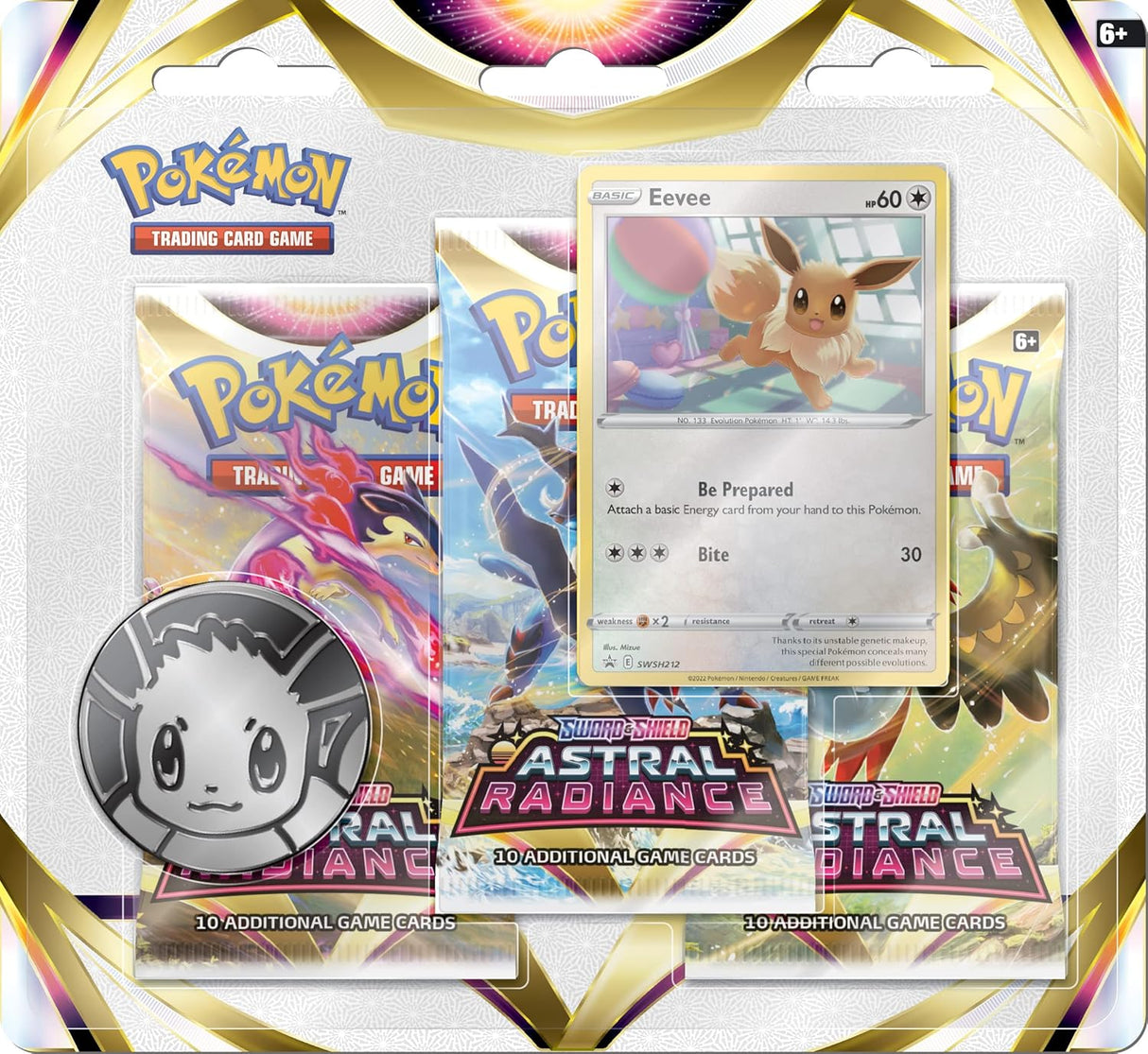 Pokemon TCG: Astral Radiance 3-Pack Booster Eevee