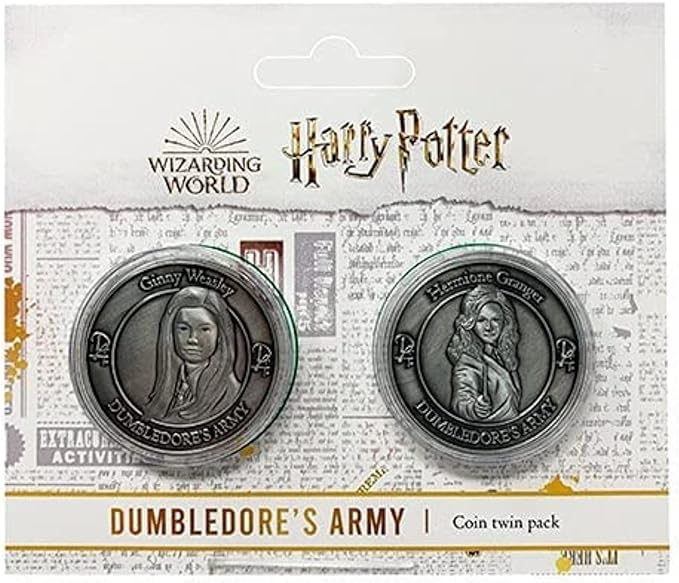 Harry Potter Dumbledore Army Twin Coin (Hermione Granger & Ginny Weasley)