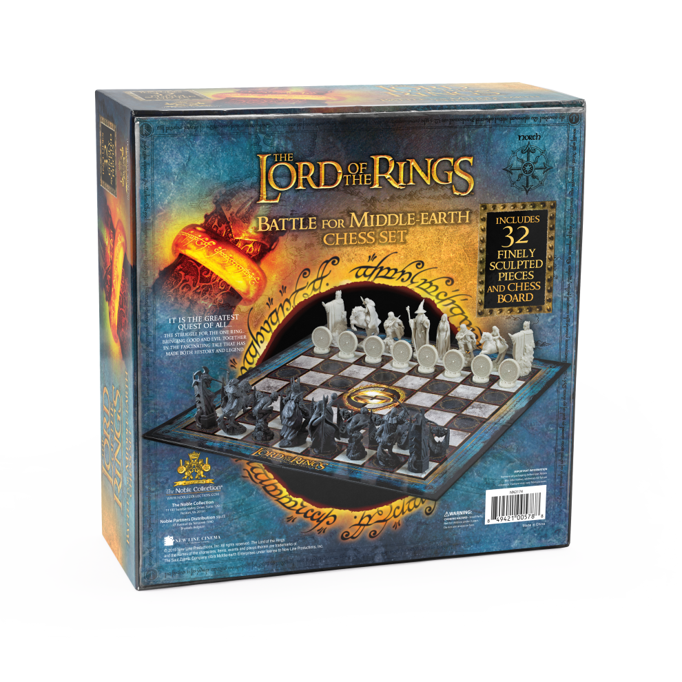 The Noble Collection - Lord of the Rings: Battle For Middle Earth Chess Set