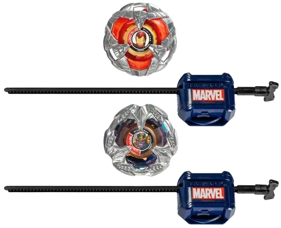 Beyblade X: Iron Man 4-80B & Thanos 4-60P - 2 Pack