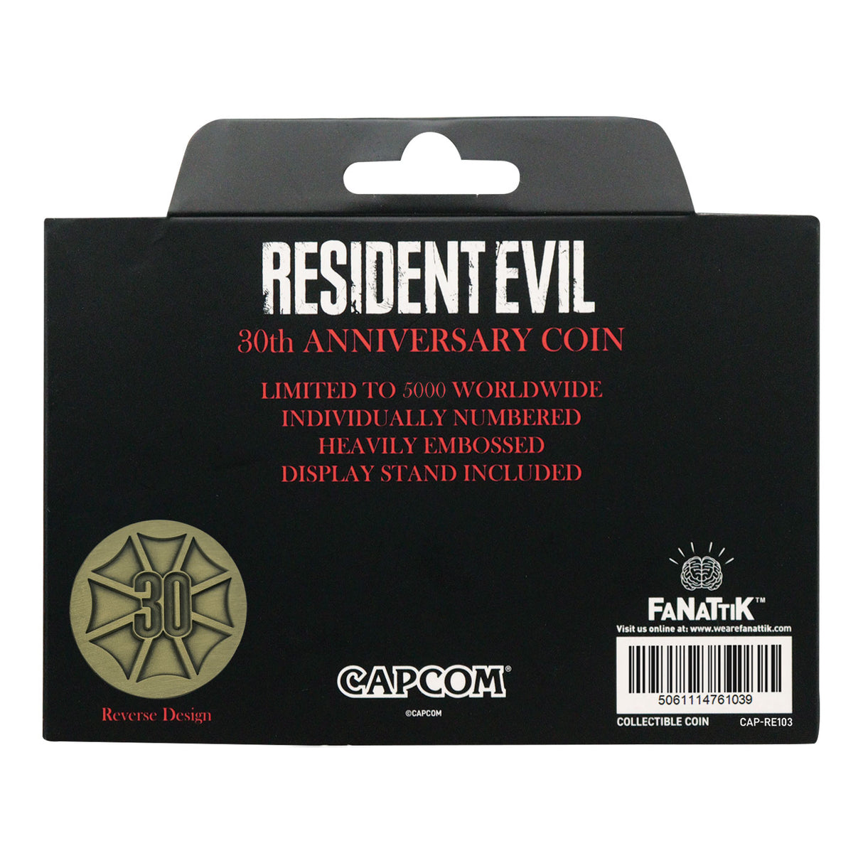 Resident Evil – 30th Anniversary Presentation Coin - Antique Brass Edition