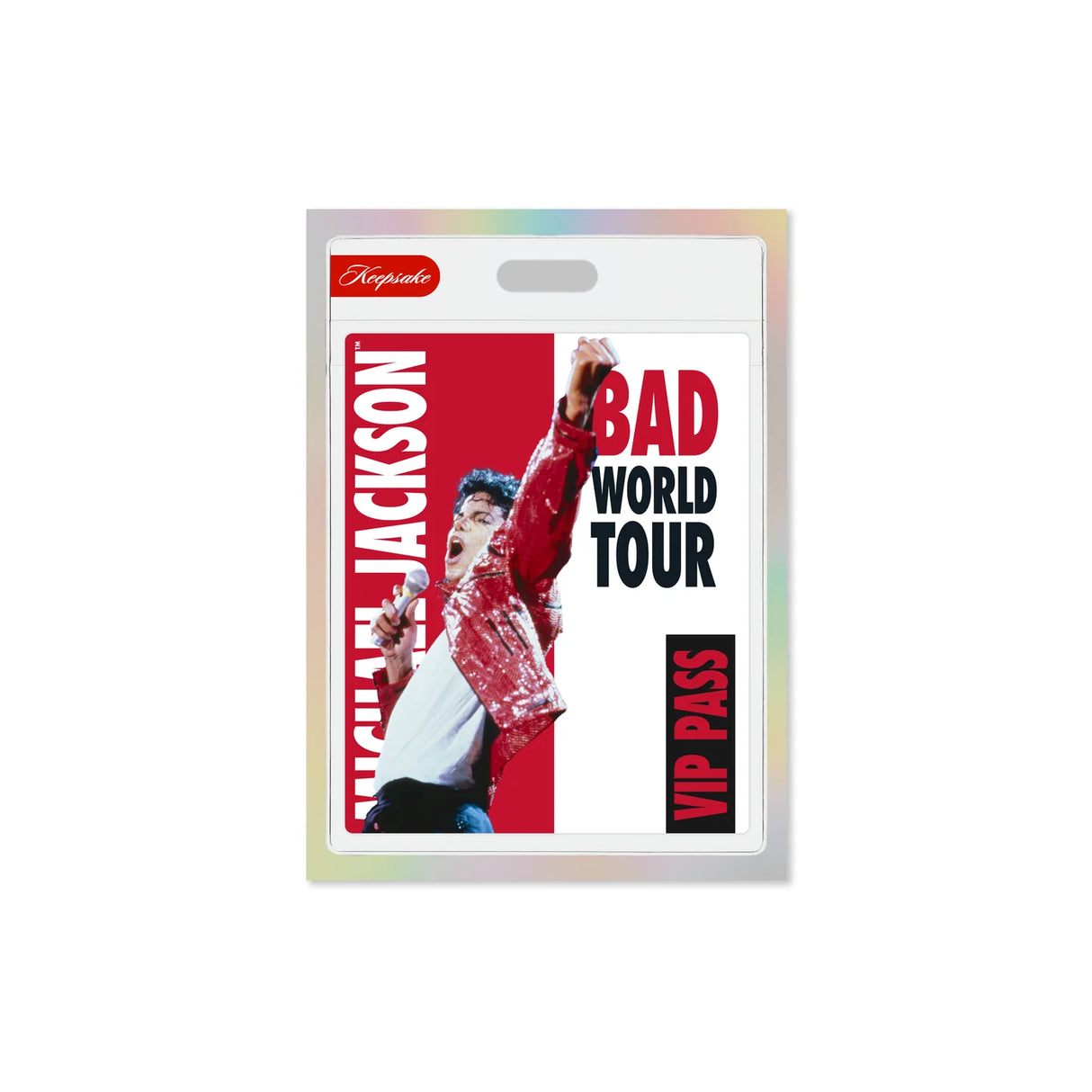 Keepsake Michael Jackson BAD World Tour Exclusive Holo Edition