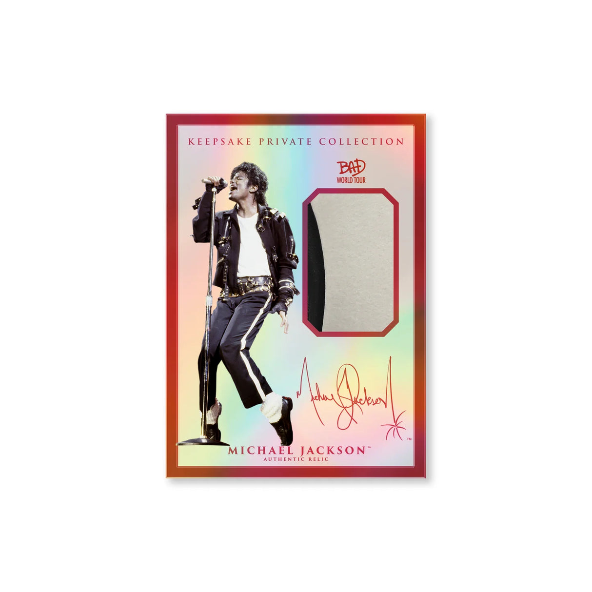 Keepsake Michael Jackson BAD World Tour Exclusive Holo Edition
