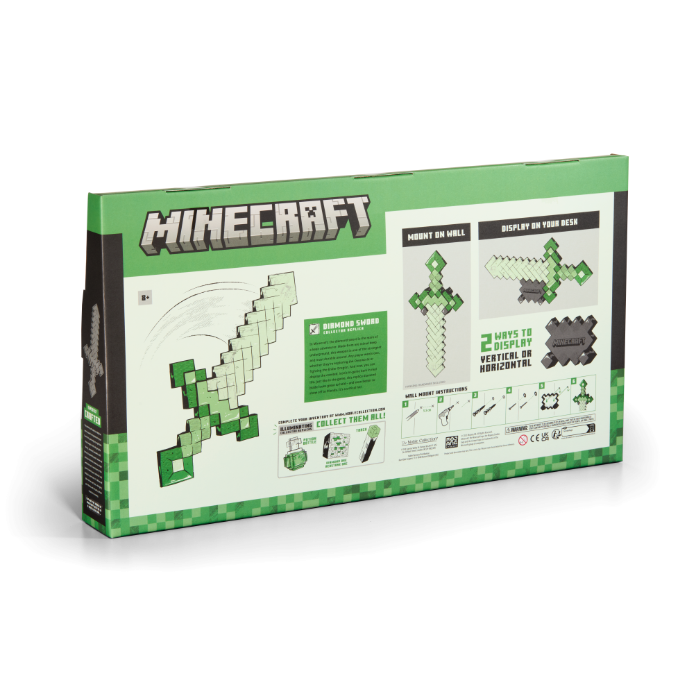 Noble Collection - Minecraft: Diamond Sword – Collector Replica