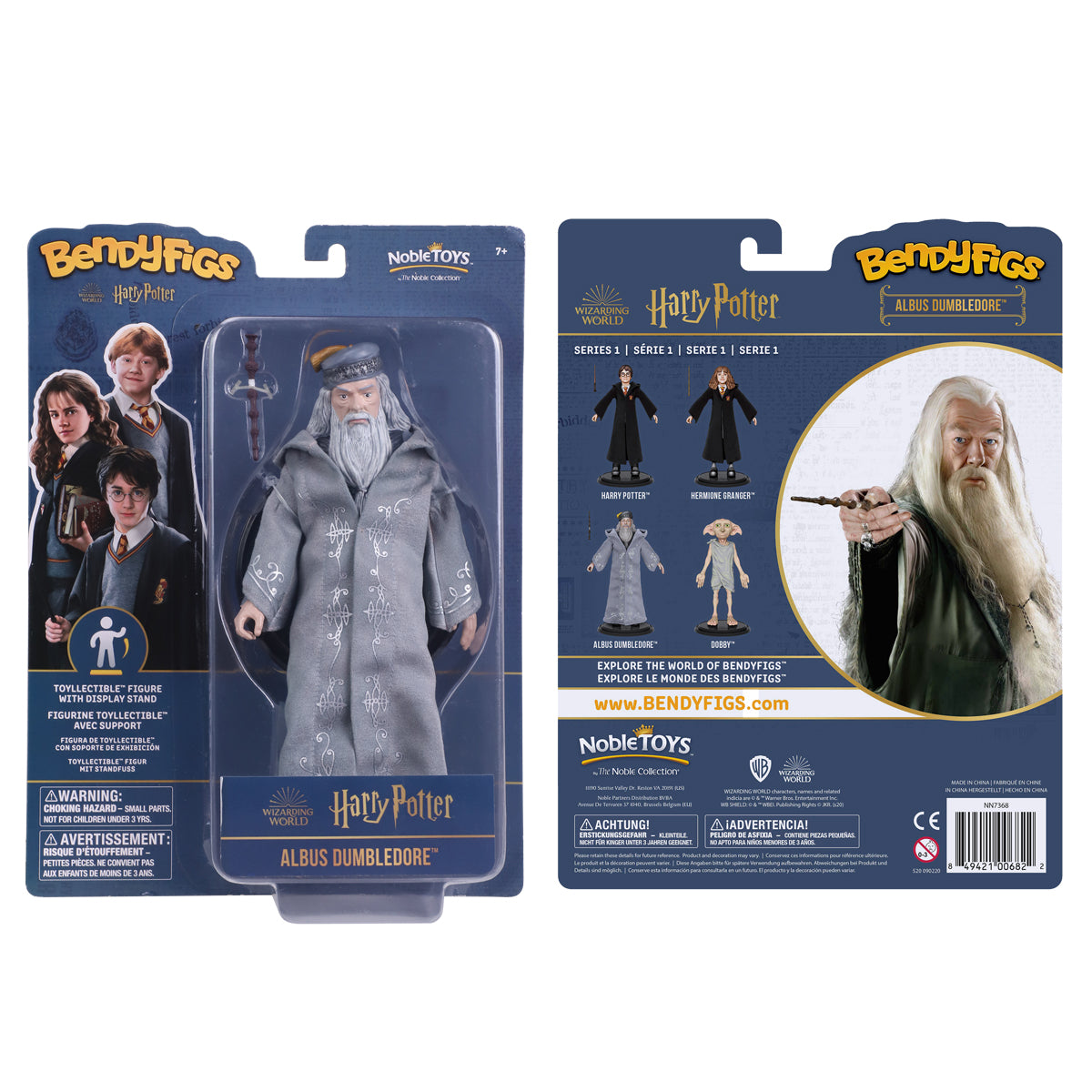 BendyFigs: Harry Potter - Prof. Dumbledore 7.5 Inch Poseable Figure with stand