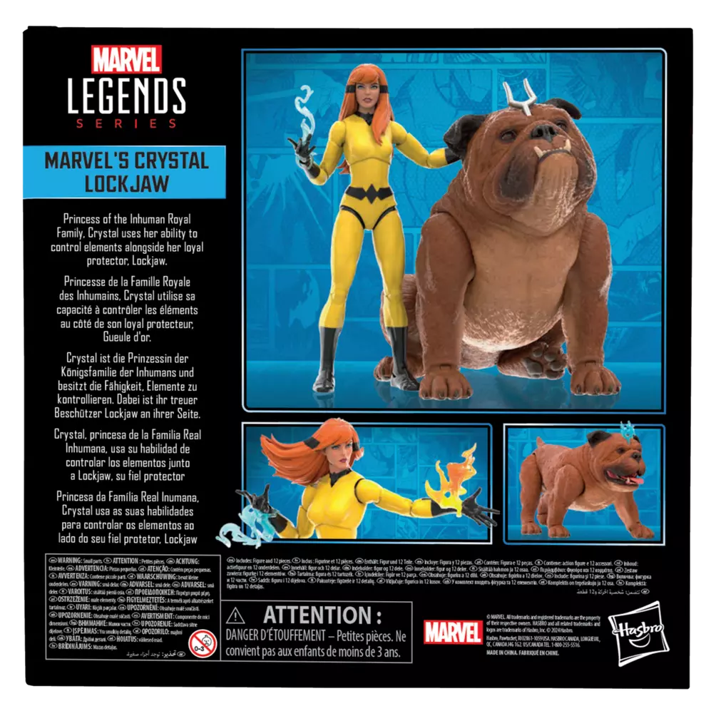 Hasbro Marvel Legends: Inhumans Crystal & Lockjaw Action Figure Pack